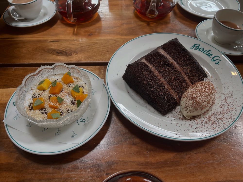 Simon dessert at Birdie G 