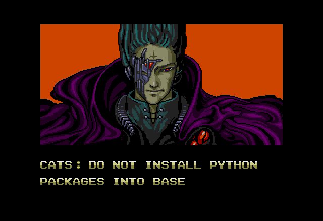 CATS: do not install python packages into base
