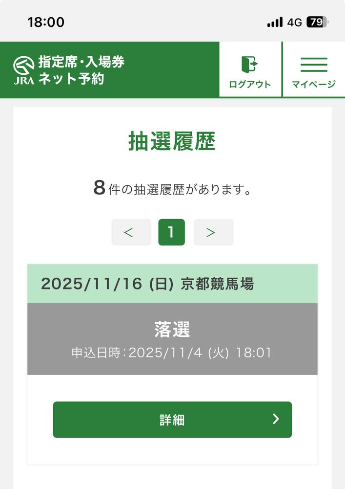 指定席争奪戦。