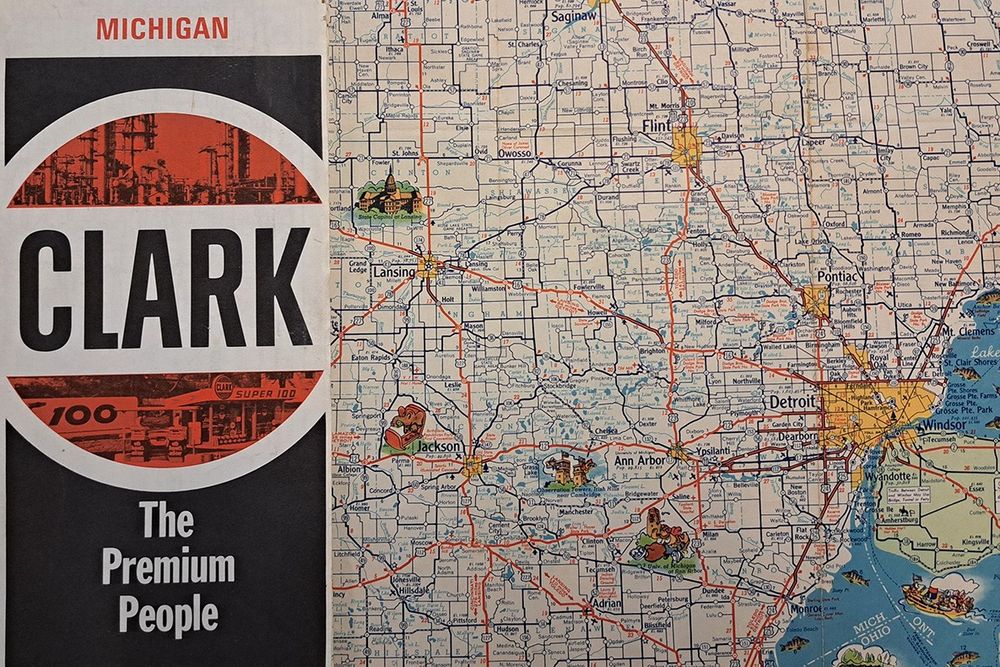 Map of southeast Michigan
