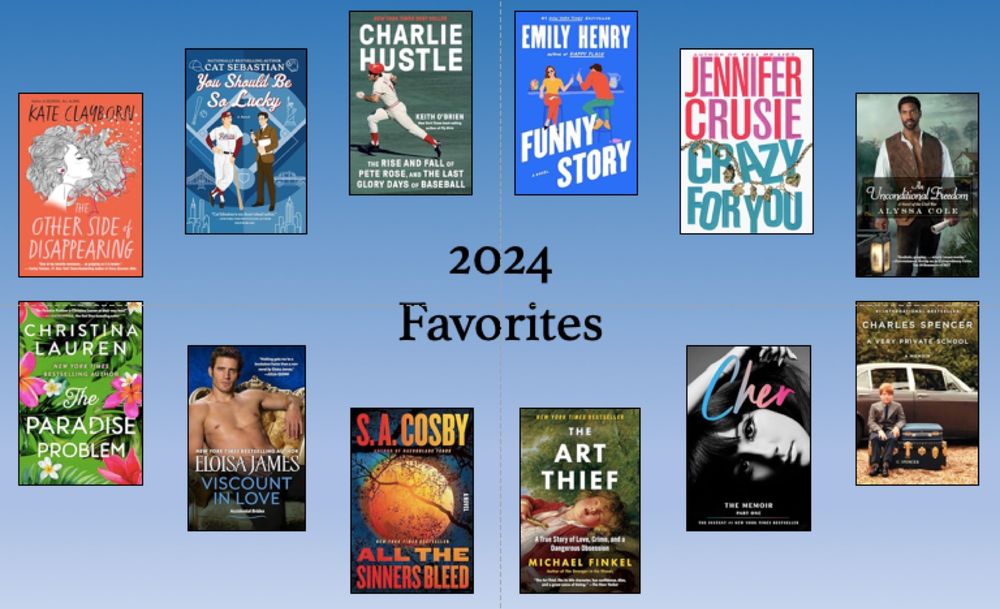 Covers of favorite books