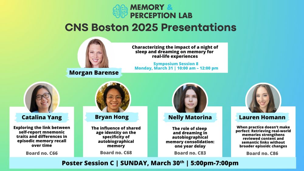 CNS 2025 presentations from the Barense lab