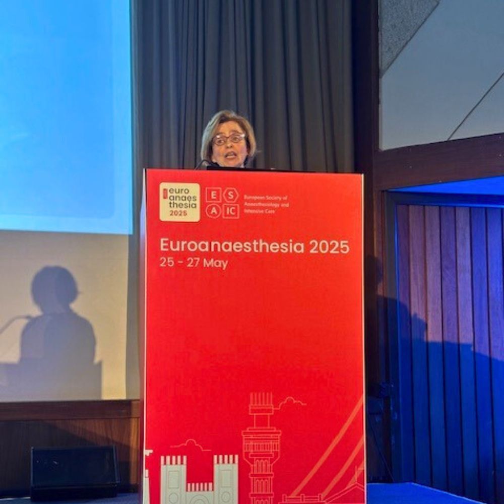 Dr. Maria Bustillo, professor of clinical anesthesiology at Weill Cornell Medicine, presents on AI promises for improvements in documentation: Will robotic scribes replace humans.