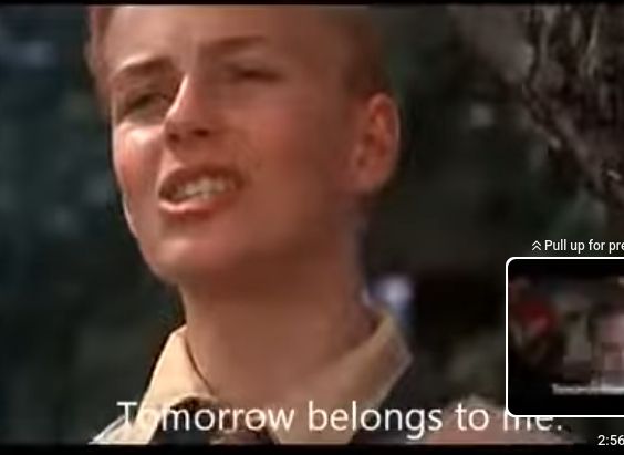 Song "Tomorrow belongs to me" from Cabaret