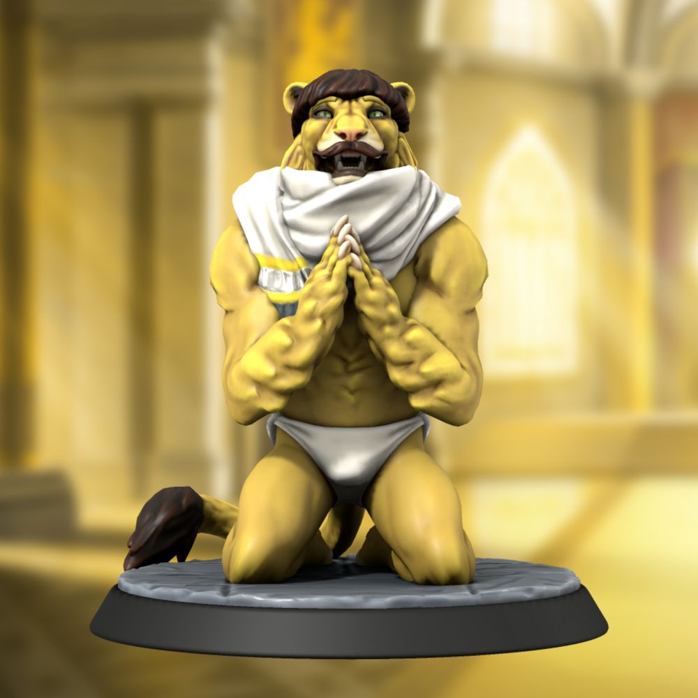 Mr. Sifemker: Kyros Boldfront (29, Leonin): The holiest of hunks, this priest of Soulmane believes in the edicts of spreading the love. Always happy to preach the gospel to anyone who will listen, a night spent with him is truly a religious experience.