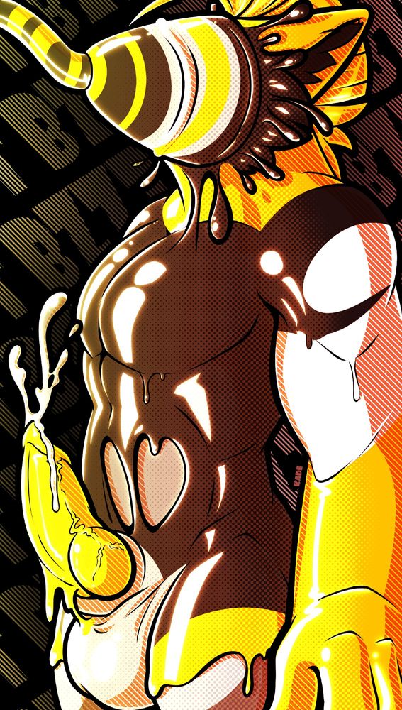 Kade, an arctic wolf and fox hybrid,still captured and corrupted by the Plug of Werewires. Now in Hazmat / Safety Coloration.