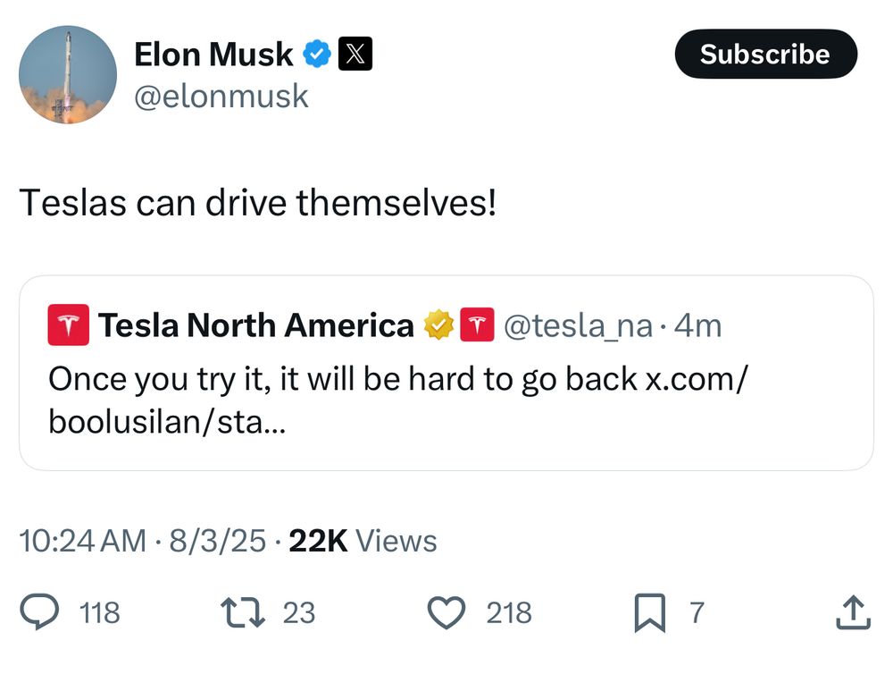 Elon Musk: Teslas can drive themselves!
