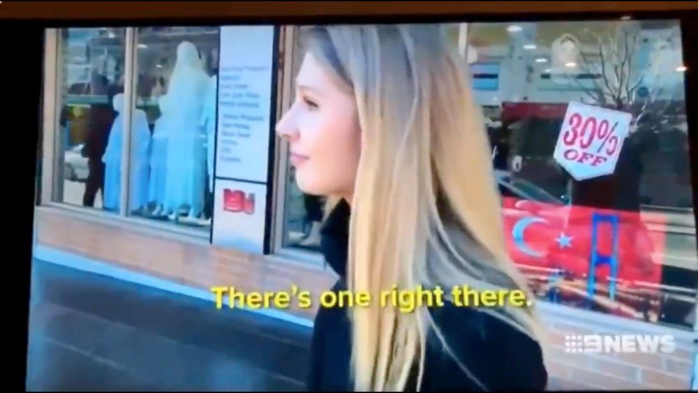 Reporter off screen: There's one right there.