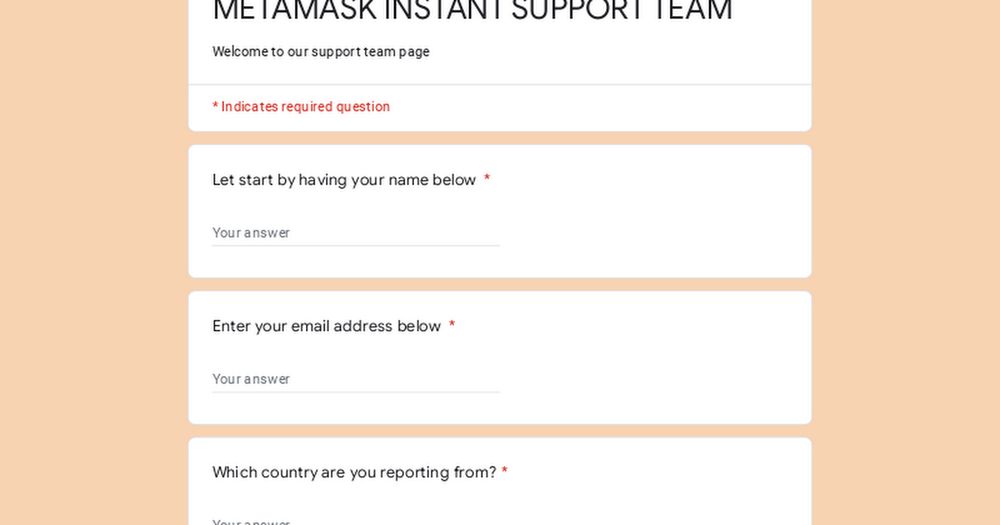 METAMASK INSTANT SUPPORT TEAM