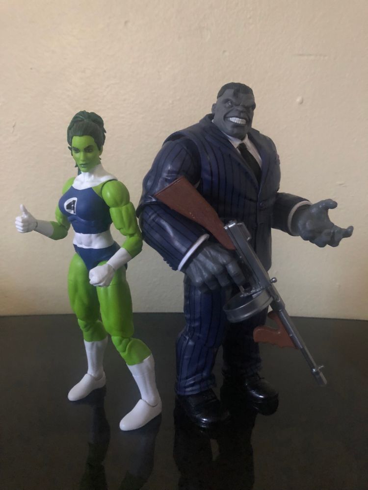 Paired up with the Marvel Legends Joe Fixit (Gray Hulk)