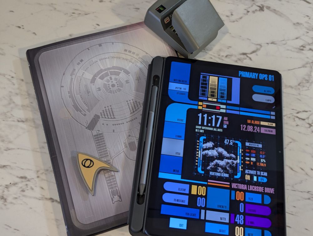 An assortment of Star Trek paraphernalia 