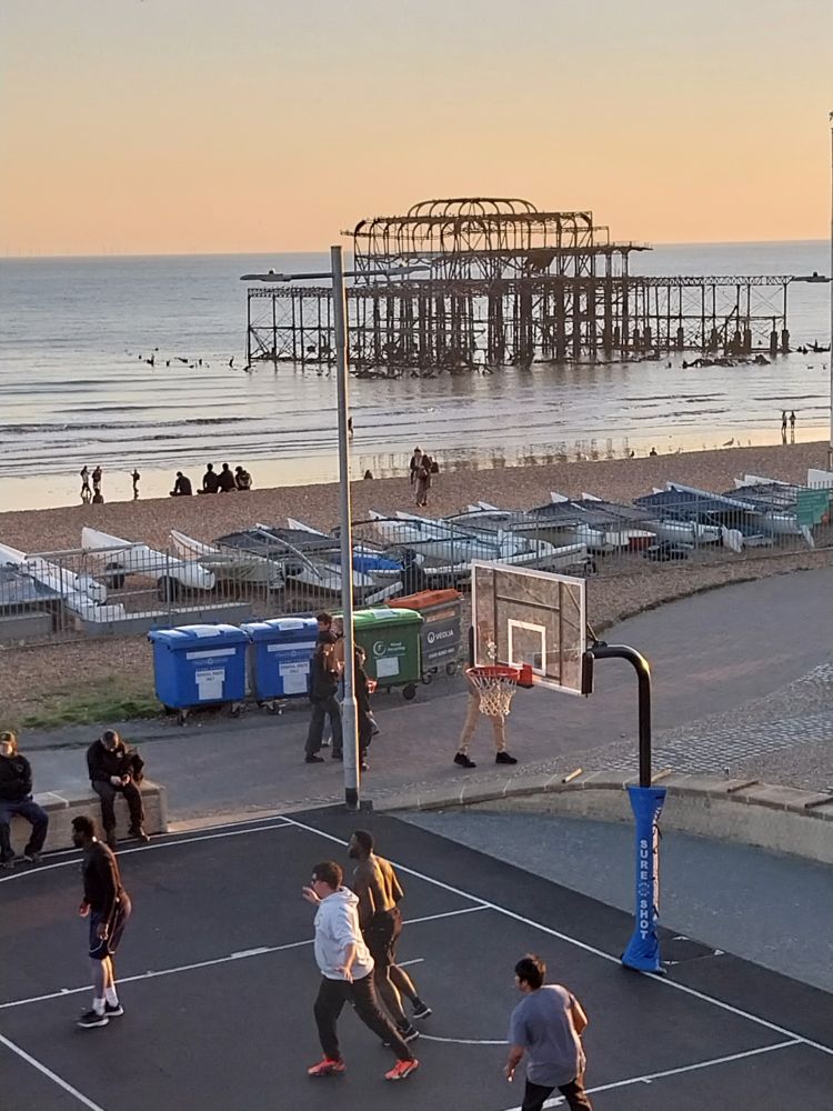 The ruins of Brighton's west pier