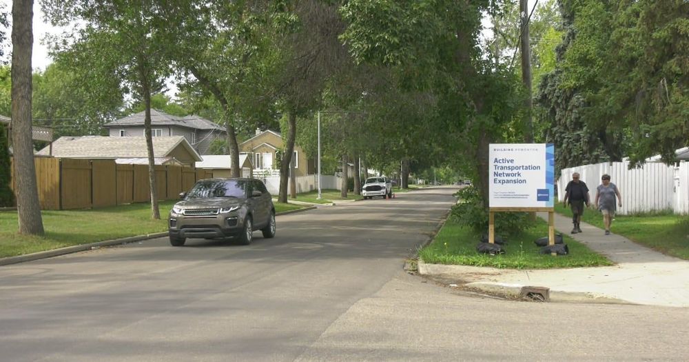 Some residents of a north-central Edmonton neighbourhood are upset that construction of bike lanes and traffic-calming measures is going ahead after they voiced their concerns with city hall.