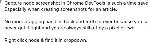 <span> element screenshot from this thread's initial post, created by DevTools, clipped on the right side by a few pixels (lines missing an entire letter)