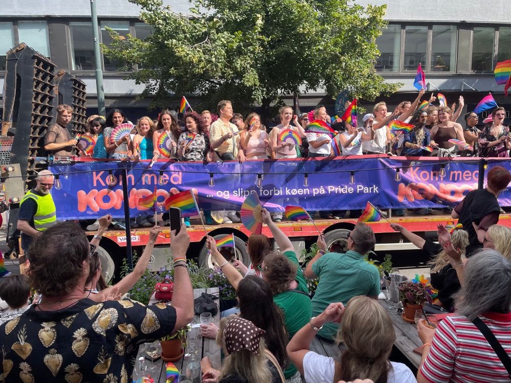 Come with condoms and skip the line at Pride park 