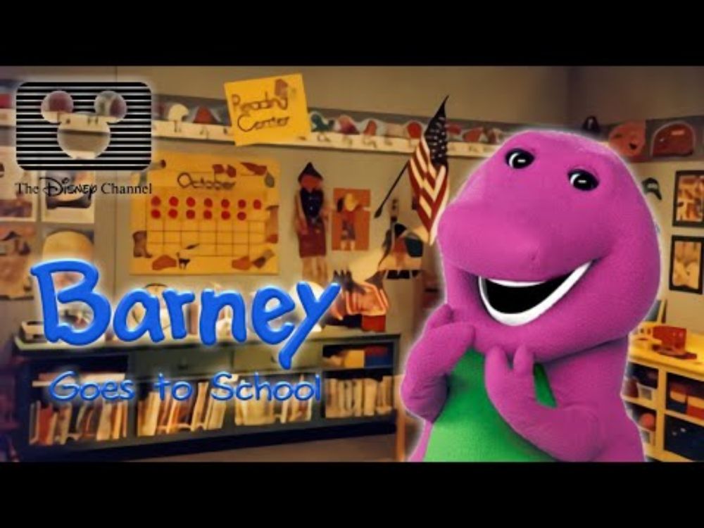 Barney Goes to School - Disney Channel's Lunch Box/Music Box Block Airing (February 15th, 1991)