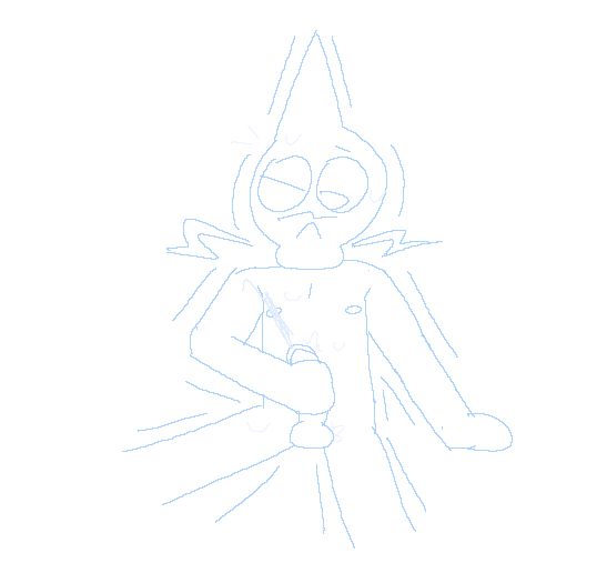 triton jerking it and getting cum everywhere. covered in sweat and wincing.