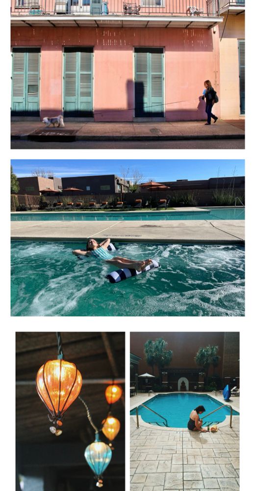 A screenshot of photos from my summery peach and teal collection. 