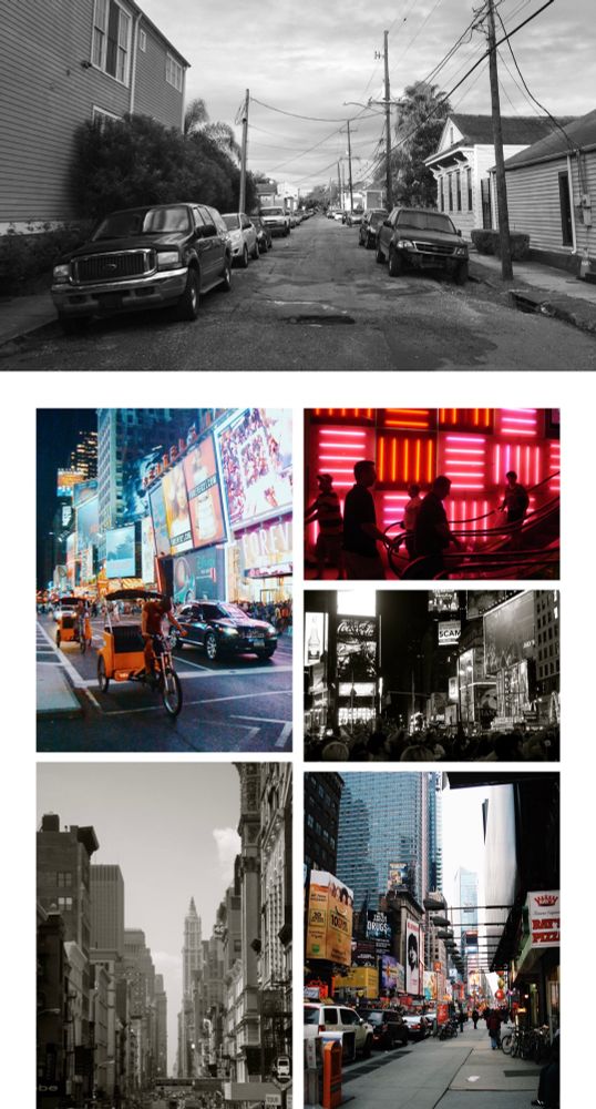 A screenshot of photos from my city vibes collection. 