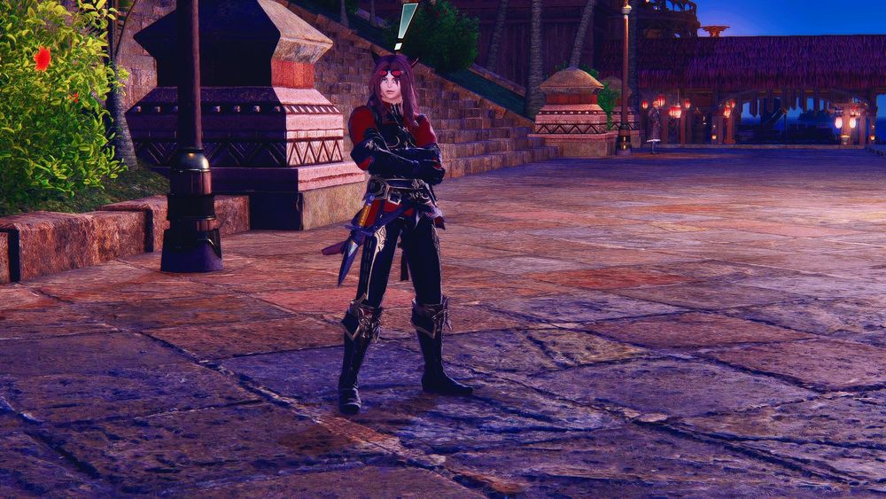 K'hasim notices the group walking by.