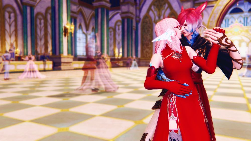 The Crystal Exarch and Inomi dancing together in that one dungeon.