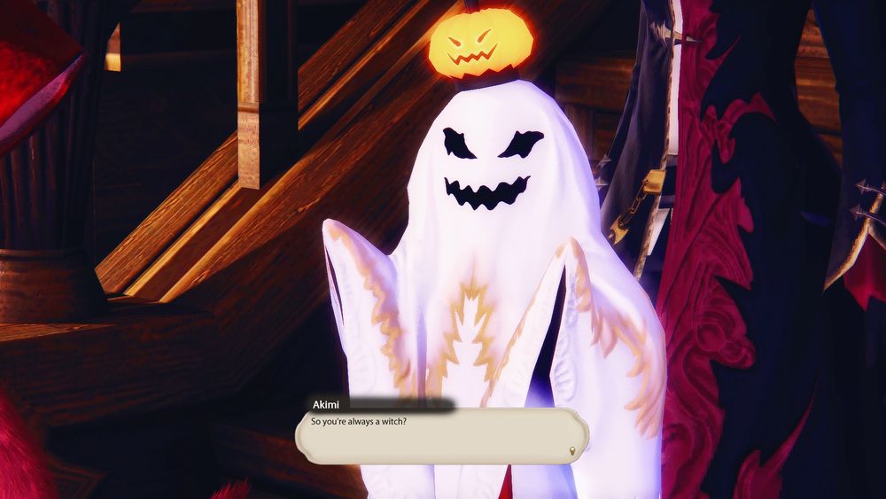 Akimi looks at Morta innocently.

Akimi: So you're always a witch?