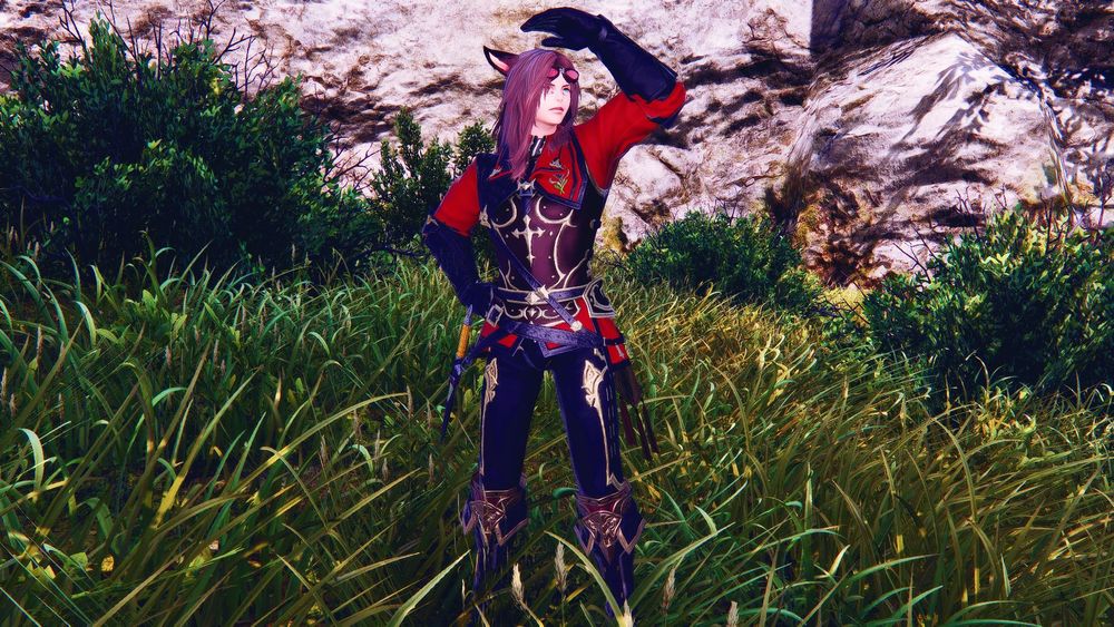 K'hasim stands in Cedarwood and scouts the surrounding area.