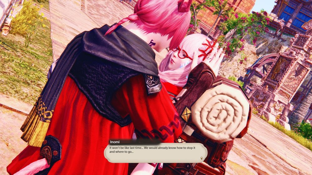 Inomi leans into G'raha Tia's touch and closes her eyes.

Inomi: It won't be like last time... We would already know how to stop it and where to go...