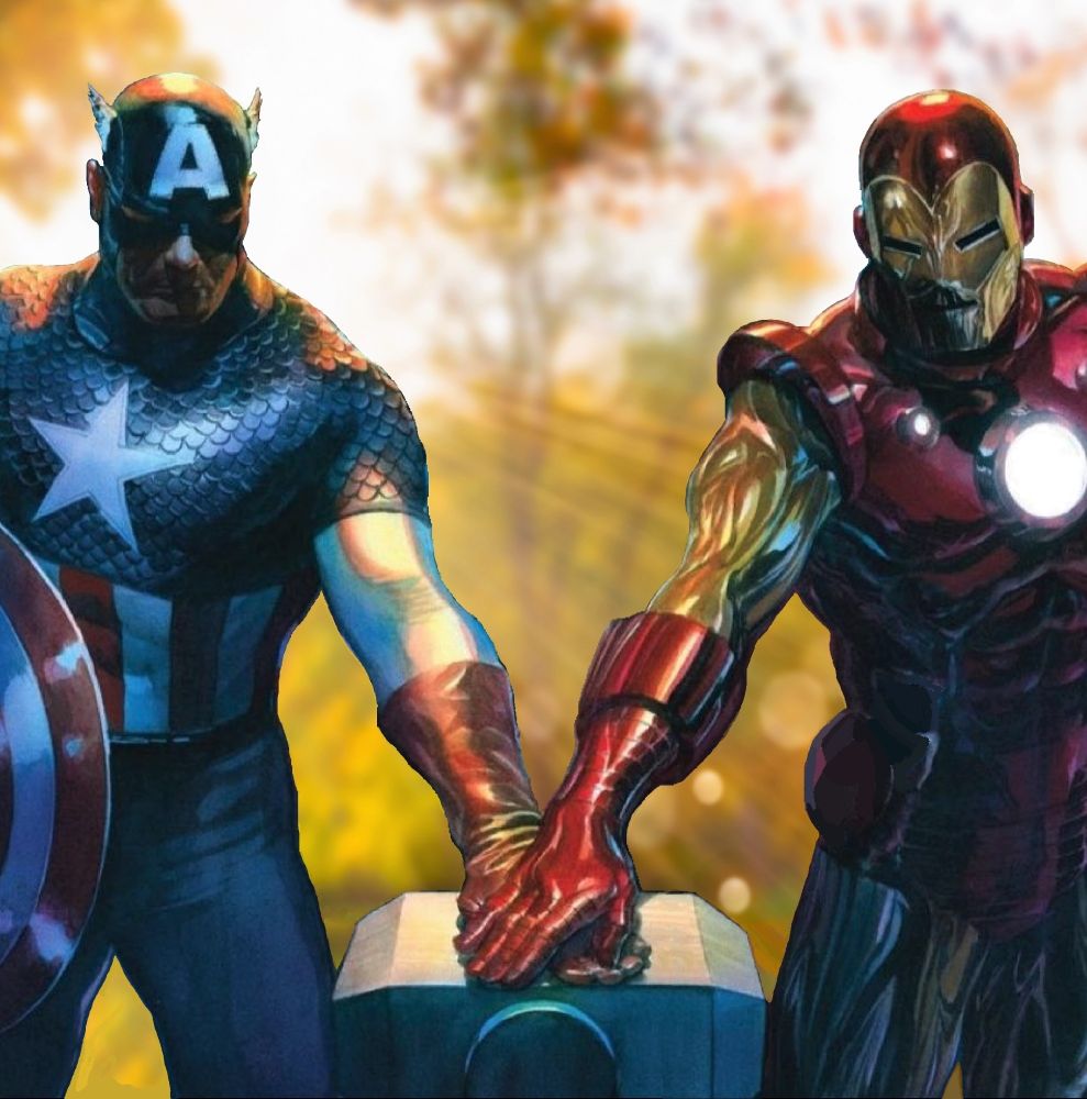 Fan edit of cover from comic issue: Avengers v8 #10, 2019. Original cover art by Alex Ross.