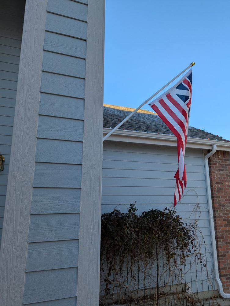 The U.S. "Grand Union" flag, used by GEN George Washington.