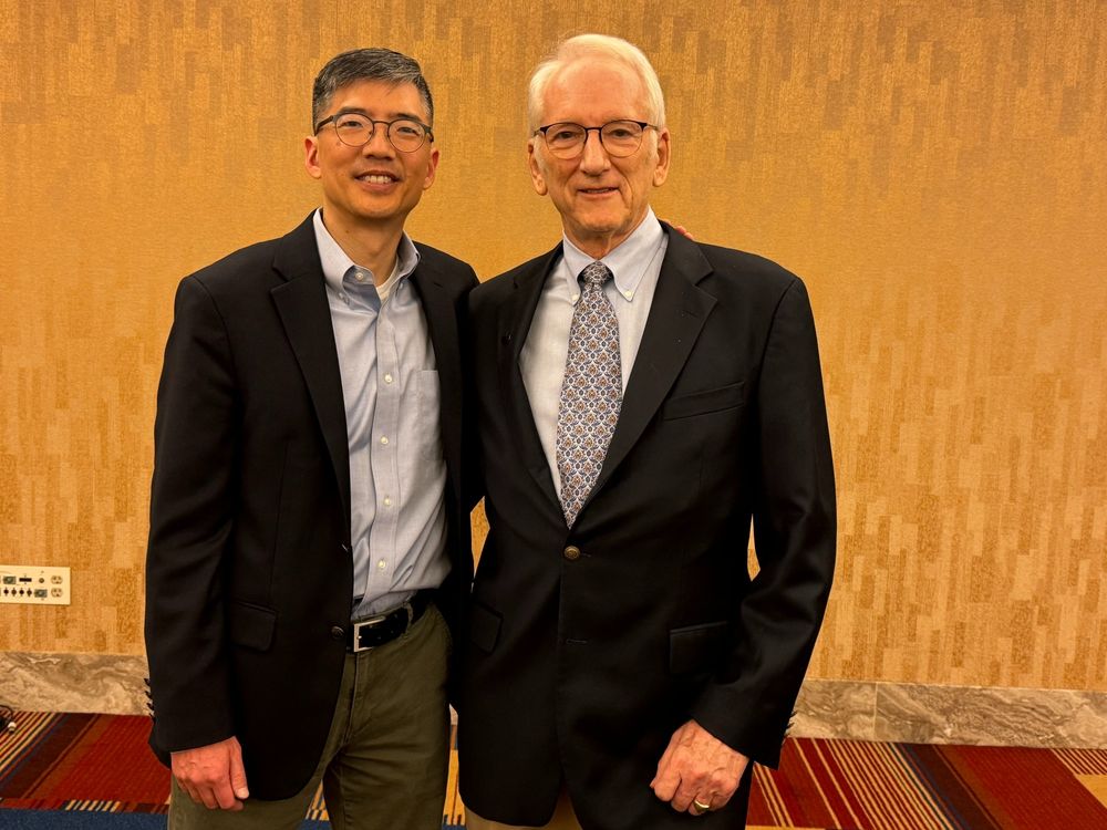Photo of Michael Chiang and Ted Shortliffe.