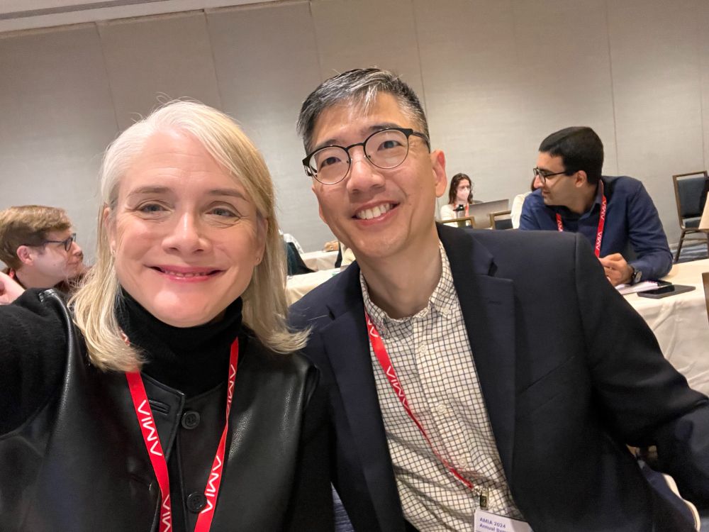 Photo of Michelle Hribar and Michael Chiang.