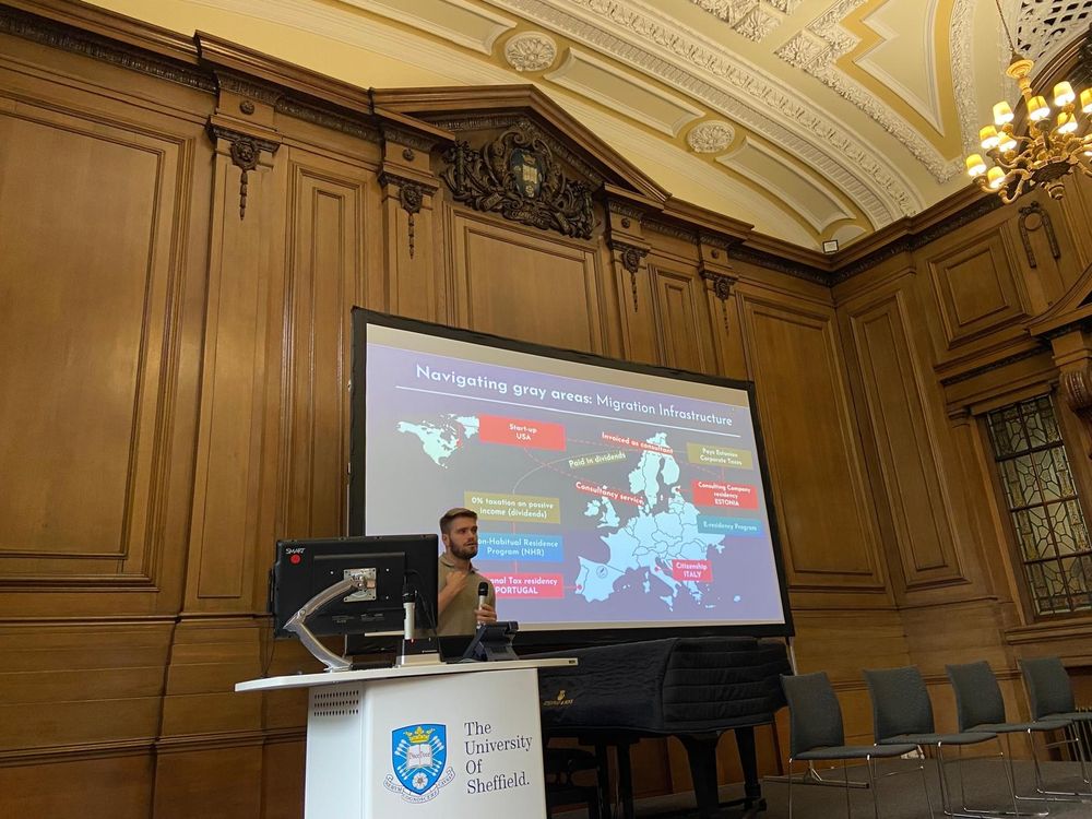 Emanuele Sciuva delivering a paper presentation 