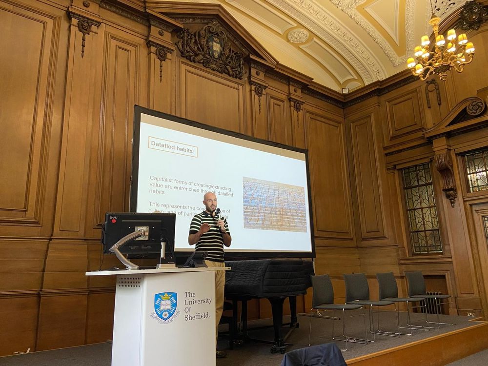 Niall Docherty delivering a paper presentation 