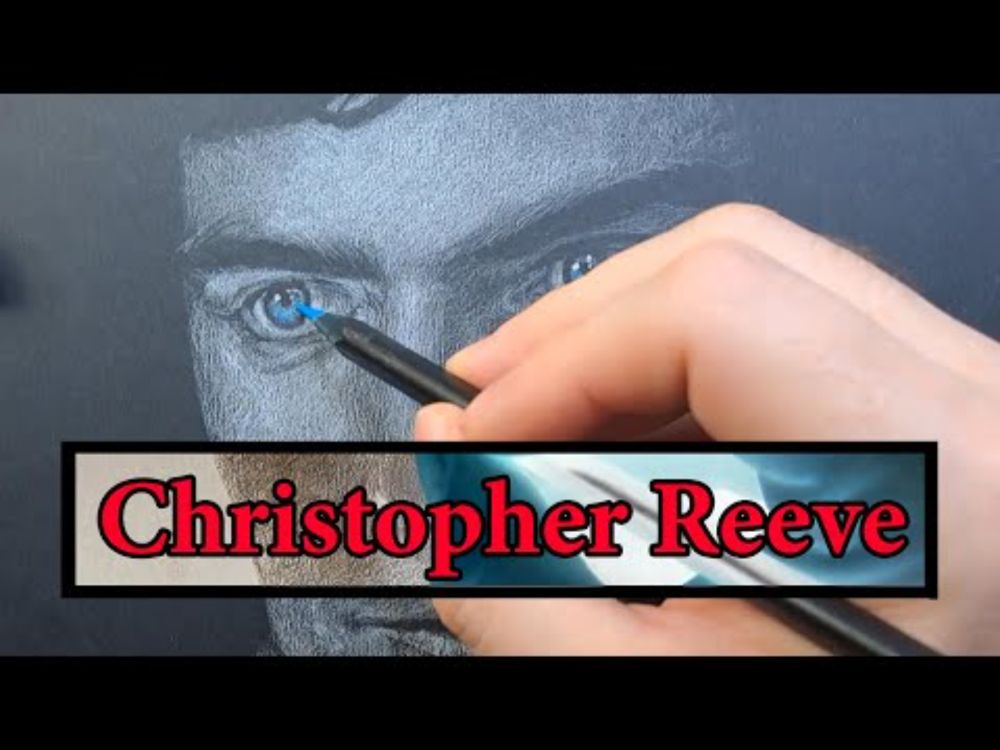 Drawing Christopher Reeve process