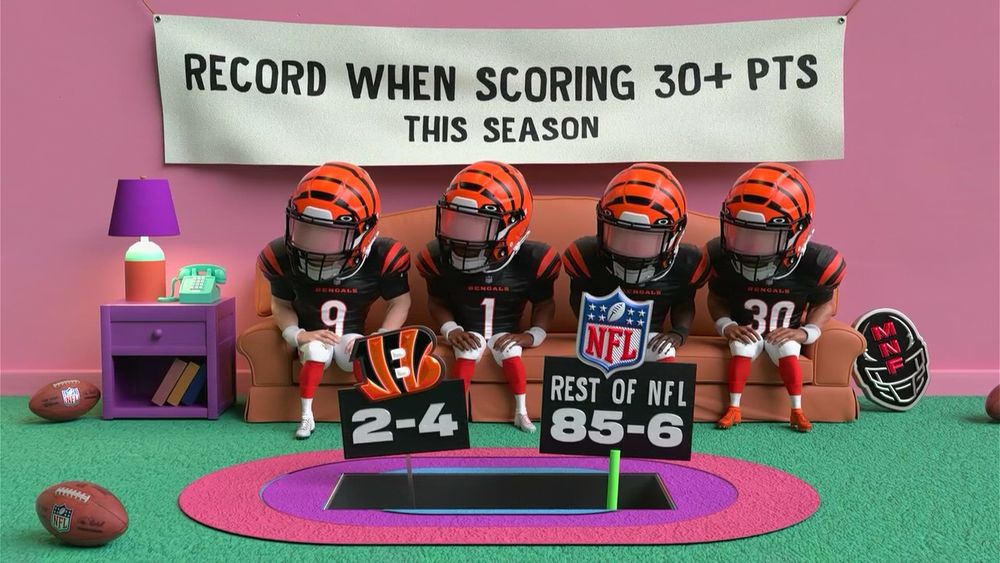 that information but a Simpsons couch gag with 4 Bengals players on the couch