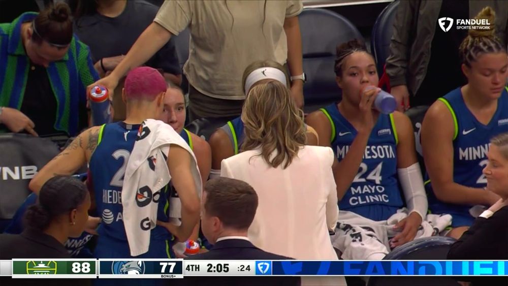 Lynx bench shot during a timeout