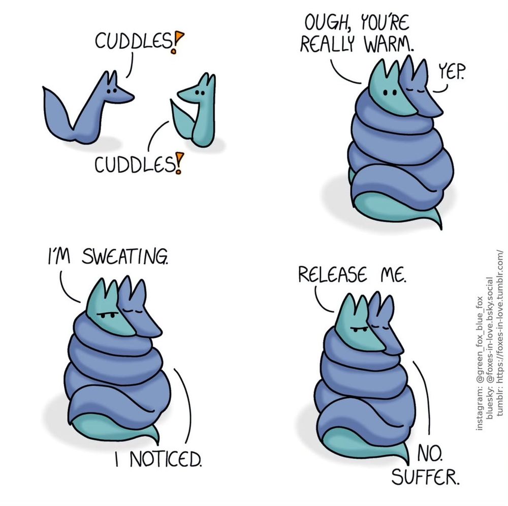 Panel 1: Blue fox: 