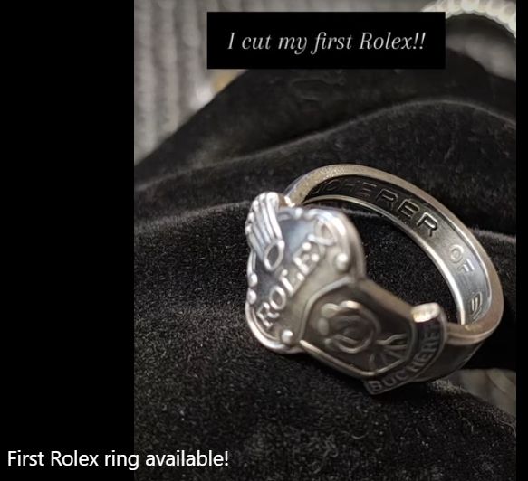 Rolex spoon made into a ring 