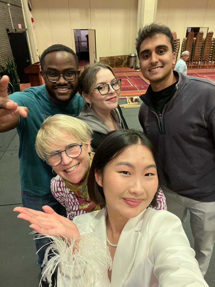 Group photo with students
