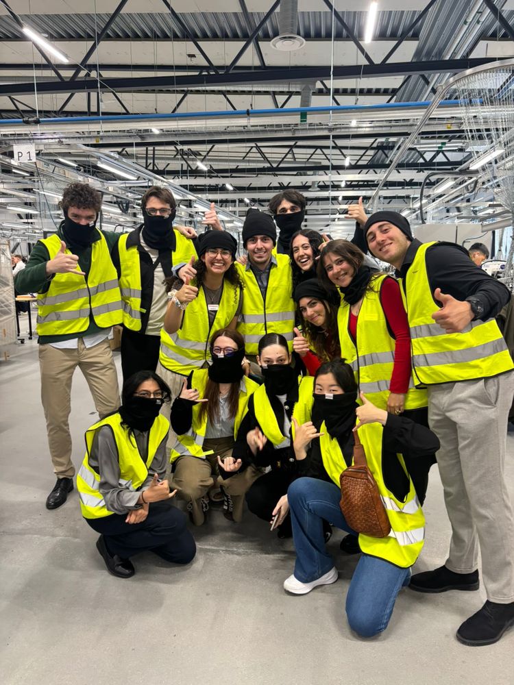 Group of students in reflective gear