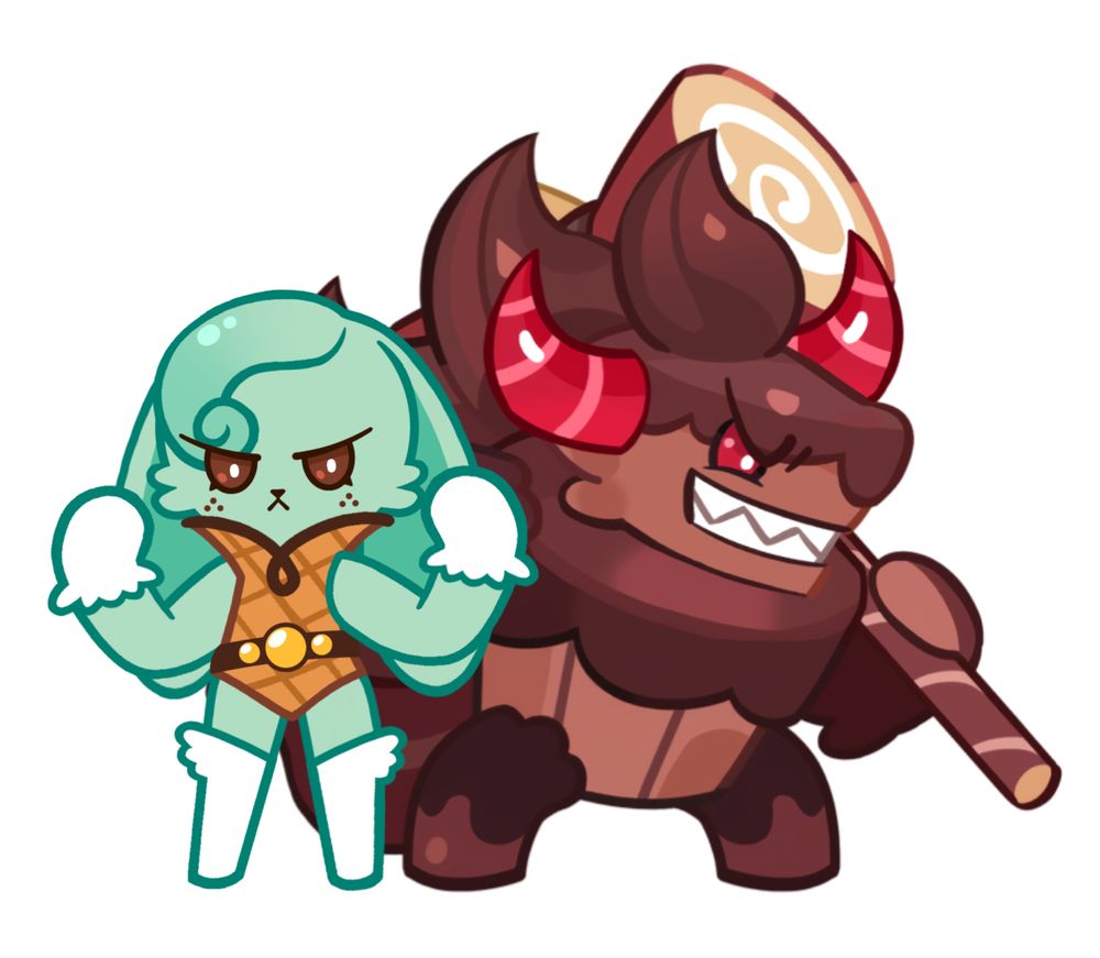 BruteRabbit (Mint Ice Cream Rabbit x Choco Werehound Brute)