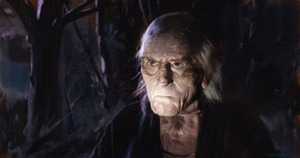 Study of an old dude from a movie (can't remember) - Photoshop, 2 hours.