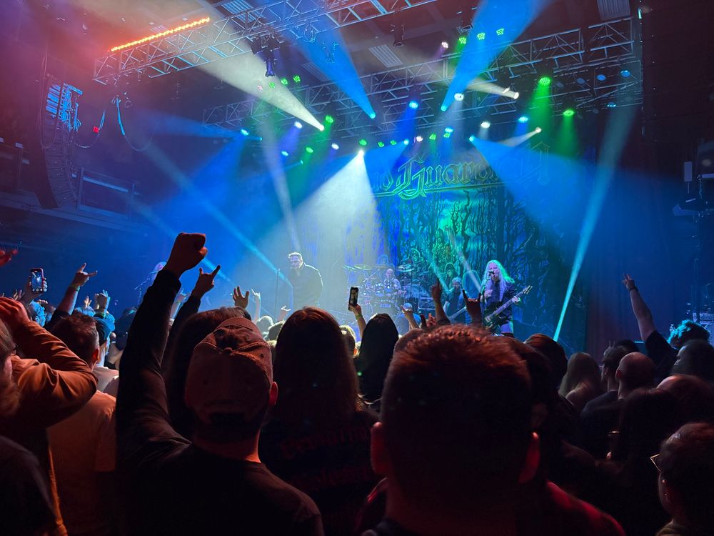 My favorite band, Blind Guardian, who played about 50% songs about Lord of the Rings, as is standard, and did a meandering and rambling bit before every other song, as is also standard.