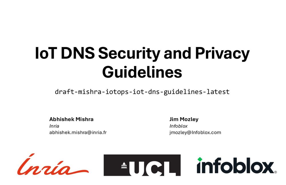 slide title: iot DNS security and privacy guidelines