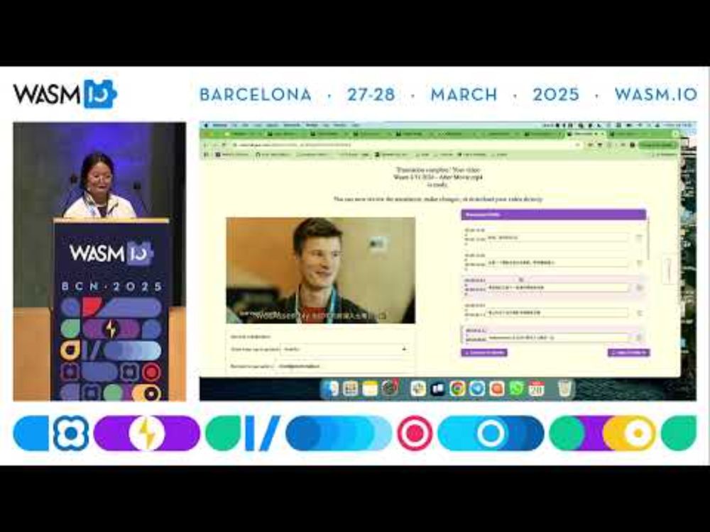 Translate tech talks using open-source models and cloud-native Wasm by Vivian Hu @ Wasm I/O 2025