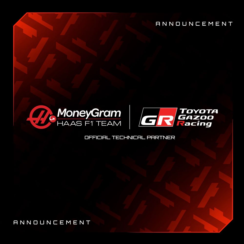 MoneyGram Haas F1 Team e Toyota Gazoo Racing fecham parceiria técnica plurianual na F1.