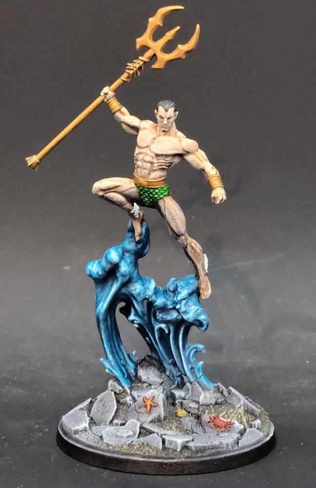 Namor from Marvel: Crisis Protocol painted similar to the original comics