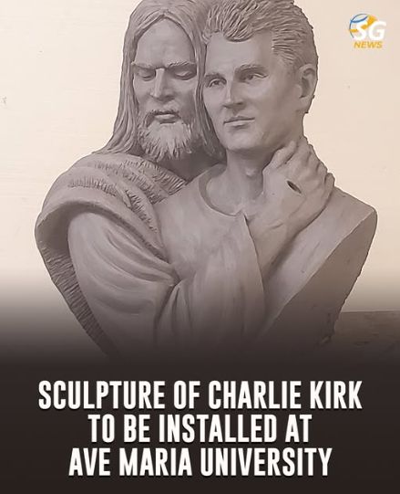 Sculpture of charlie kirk to be installed at ave maria university