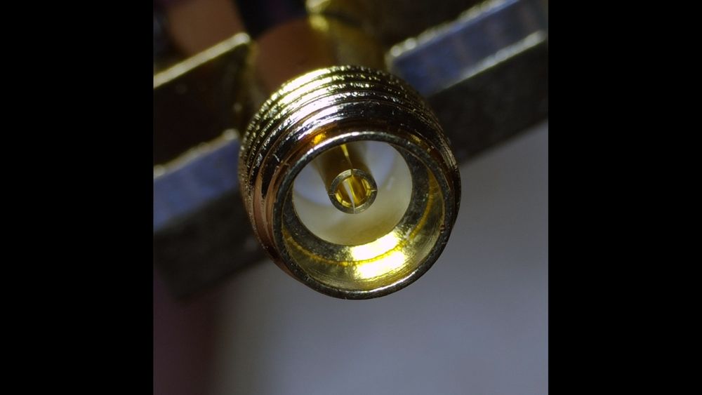 3.5 mm connector close up